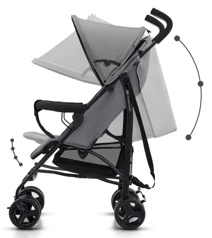 Carucior de plimbare KinderKraft Tik KSTIK000GRY0000 (Grey)