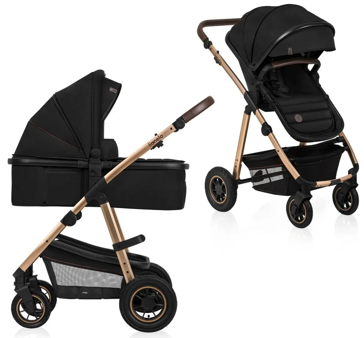 Коляска модульная 2в1 Lionelo Amber (Black Onyx)