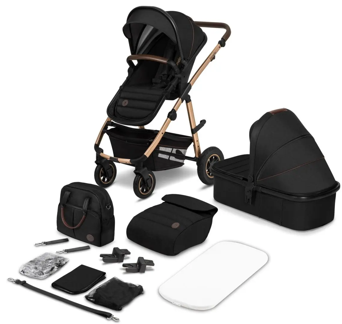 Коляска модульная 2в1 Lionelo Amber (Black Onyx)