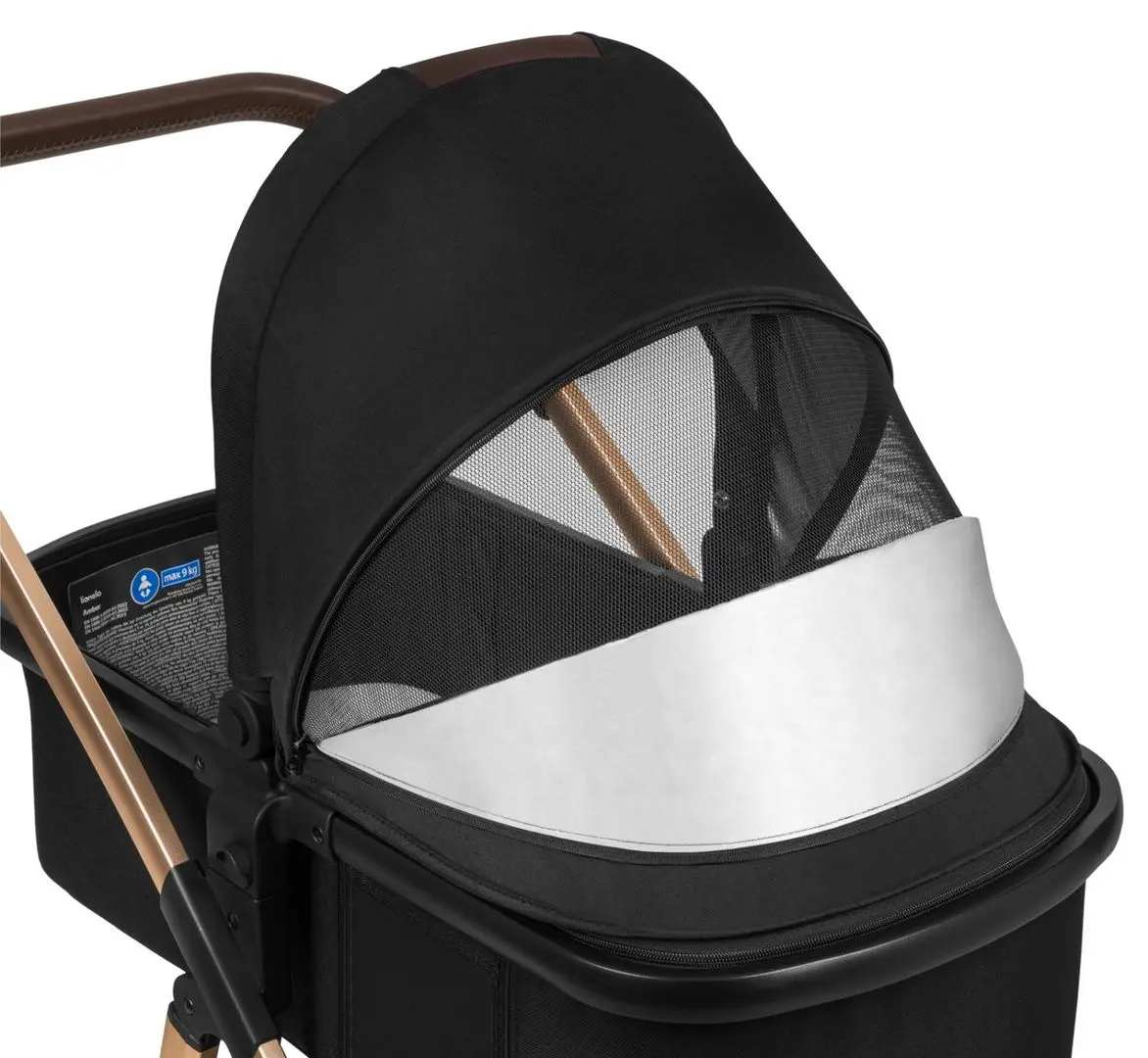 Коляска модульная 2в1 Lionelo Amber (Black Onyx)