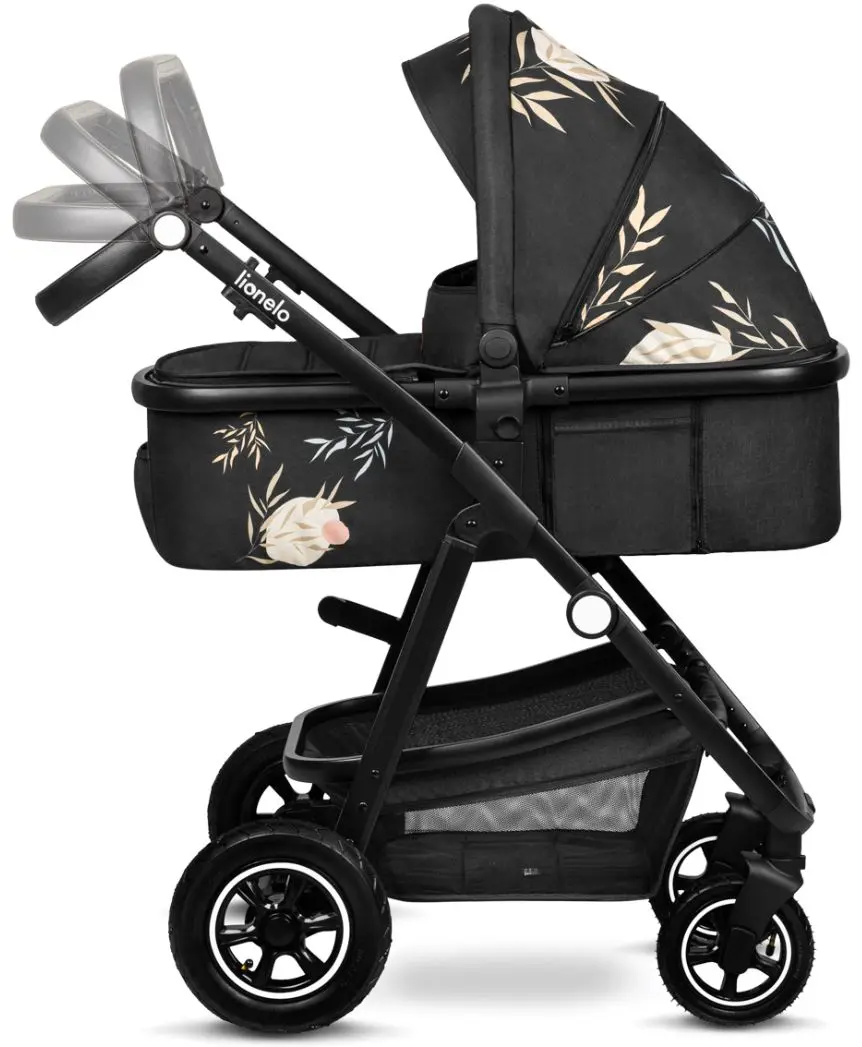 Коляска модульная 2в1 Lionelo Amber Lovin’ (Black)