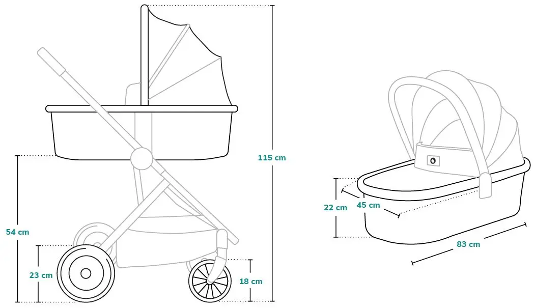 Коляска модульная 2в1 Lionelo Amber Lovin’ (Black)
