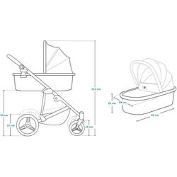 Коляска модульная 2в1 Lionelo Mari Tour (Grey Stone) Thumb