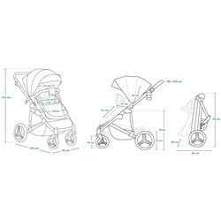 Коляска модульная 2в1 Lionelo Mari Tour (Grey Stone) Thumb