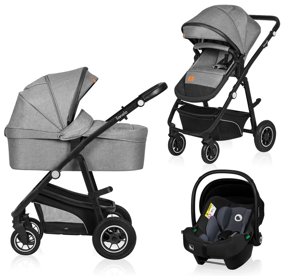 Carucior modular 3in1 Lionelo Bianka (Grey Stone)