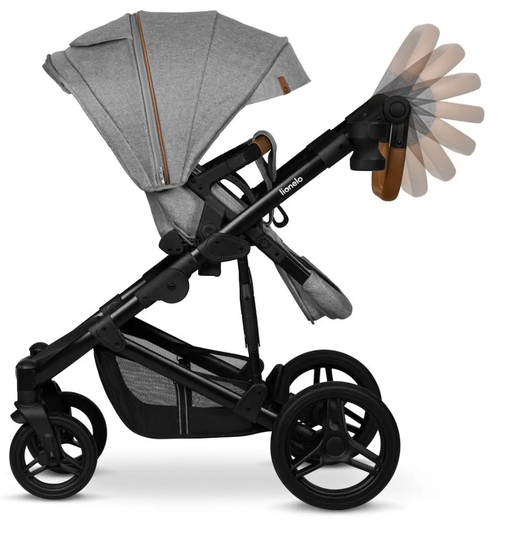 Carucior modular 3in1 Lionelo Mari Tour (Grey Stone) - 13
