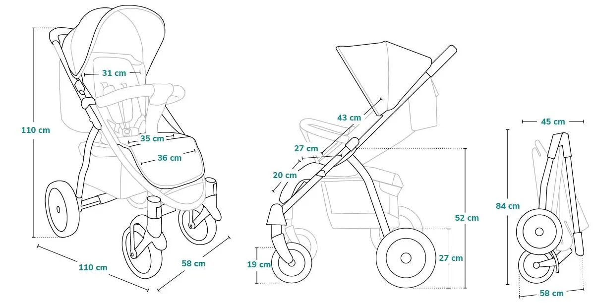 Carucior de plimbare Lionelo Annet Plus Dreamin’ (Black)