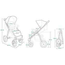 Carucior de plimbare Lionelo Annet Plus Lovin' (Black) Thumb