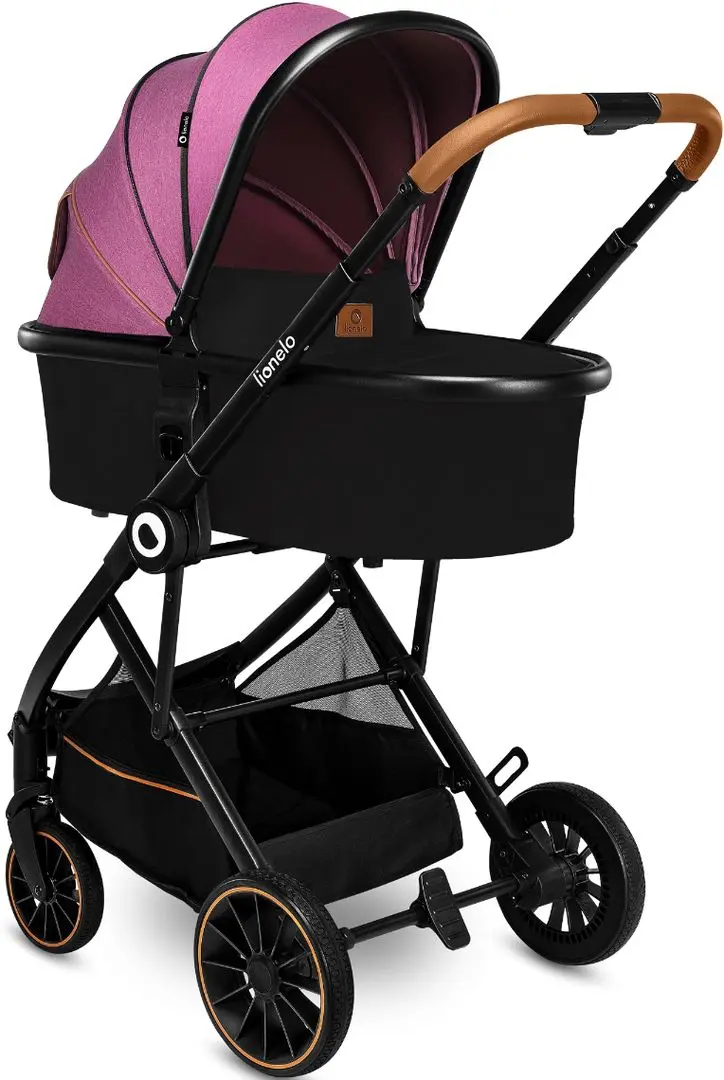 Carucior-transformer 3in1 Lionelo Riya (Pink-Violet) - 2