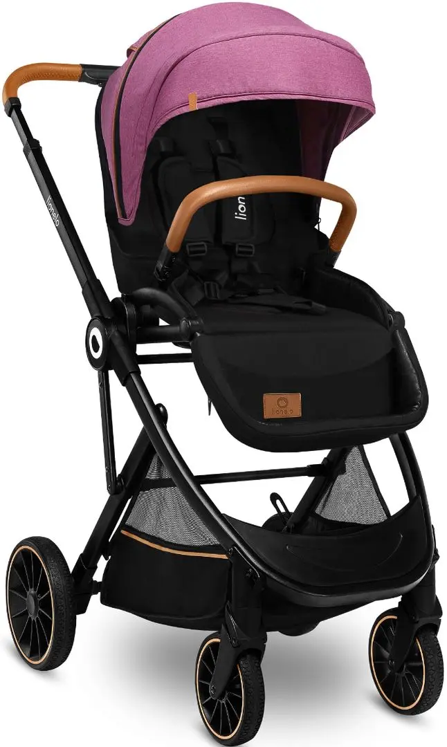Carucior-transformer 3in1 Lionelo Riya (Pink-Violet) - 3