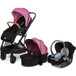 Carucior-transformer 3in1 Lionelo Riya (Pink-Violet)