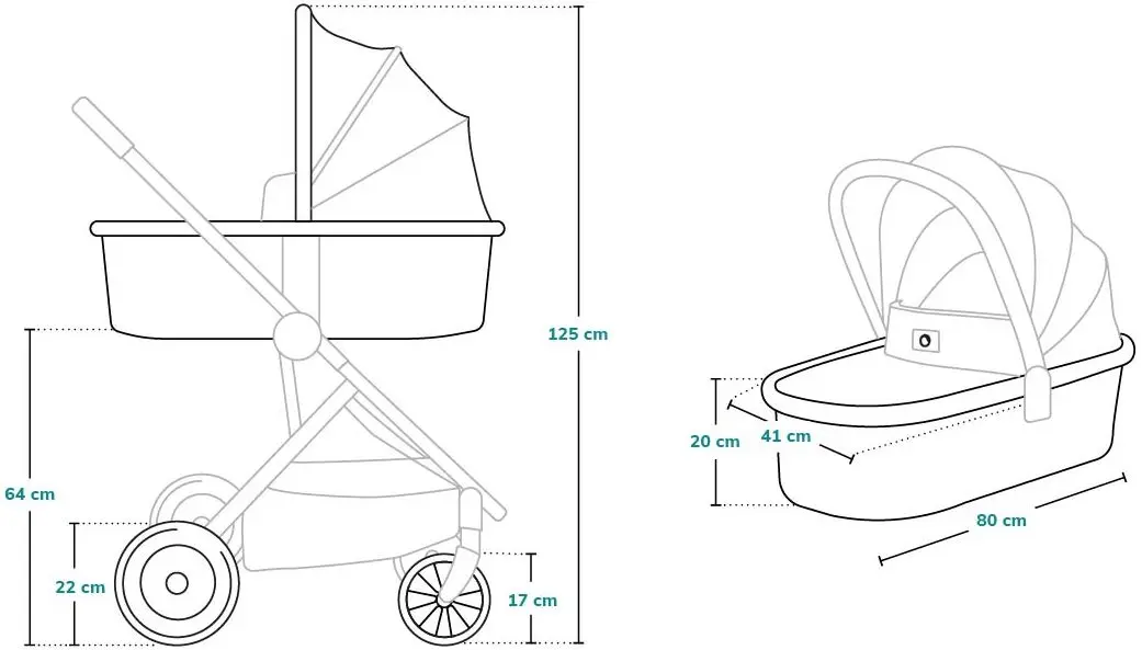 Carucior-transformer 3in1 Lionelo Riya (Pink-Violet) - 8