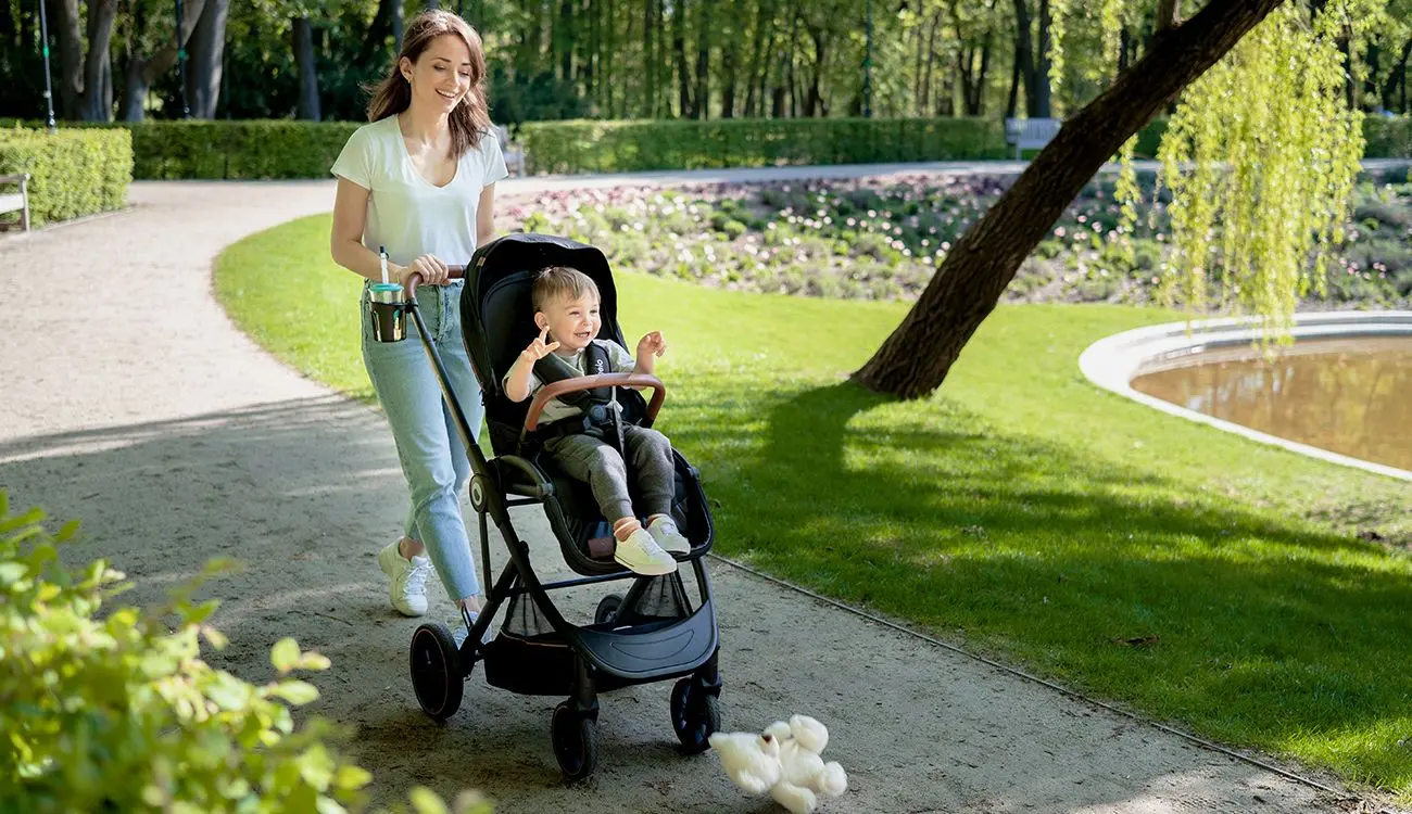 Carucior-transformer 3in1 Lionelo Riya (Pink-Violet) - 9