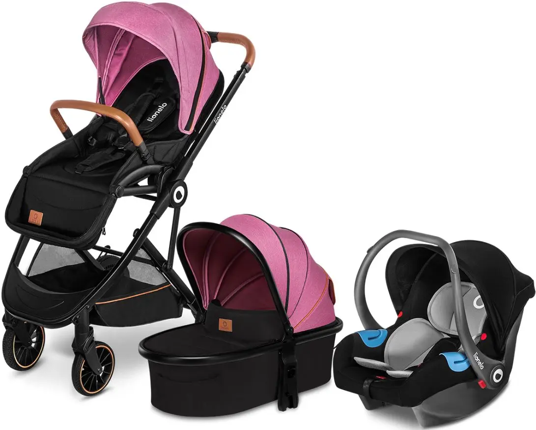 Carucior-transformer 3in1 Lionelo Riya (Pink-Violet)