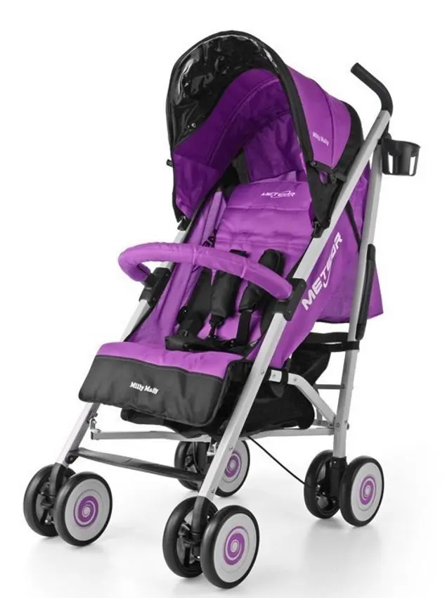 Carucior de plimbare Milly Mally Meteor (Purple)
