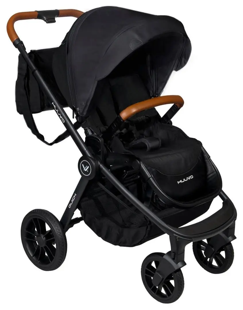 Коляска модульная 2в1 Muuvo Quick (Onyx Black) - 3