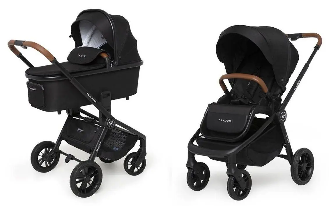 Коляска модульная 2в1 Muuvo Quick (Onyx Black) - 4