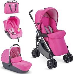 Carucior 3in1 Plebani D1 Trio (Pink) Thumb