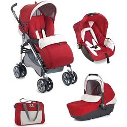 Carucior modular 3in1 Plebani D1 Trio (Red) Thumb