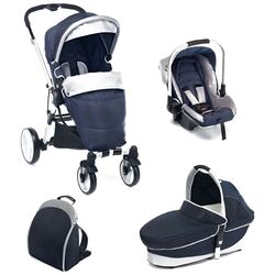 Carucior modular 3in1 Plebani P4 Trio (Dark Blue) Thumb