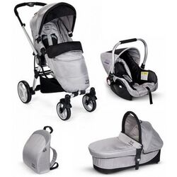 Carucior modular 3in1 Plebani P4 Trio (Silver) Thumb