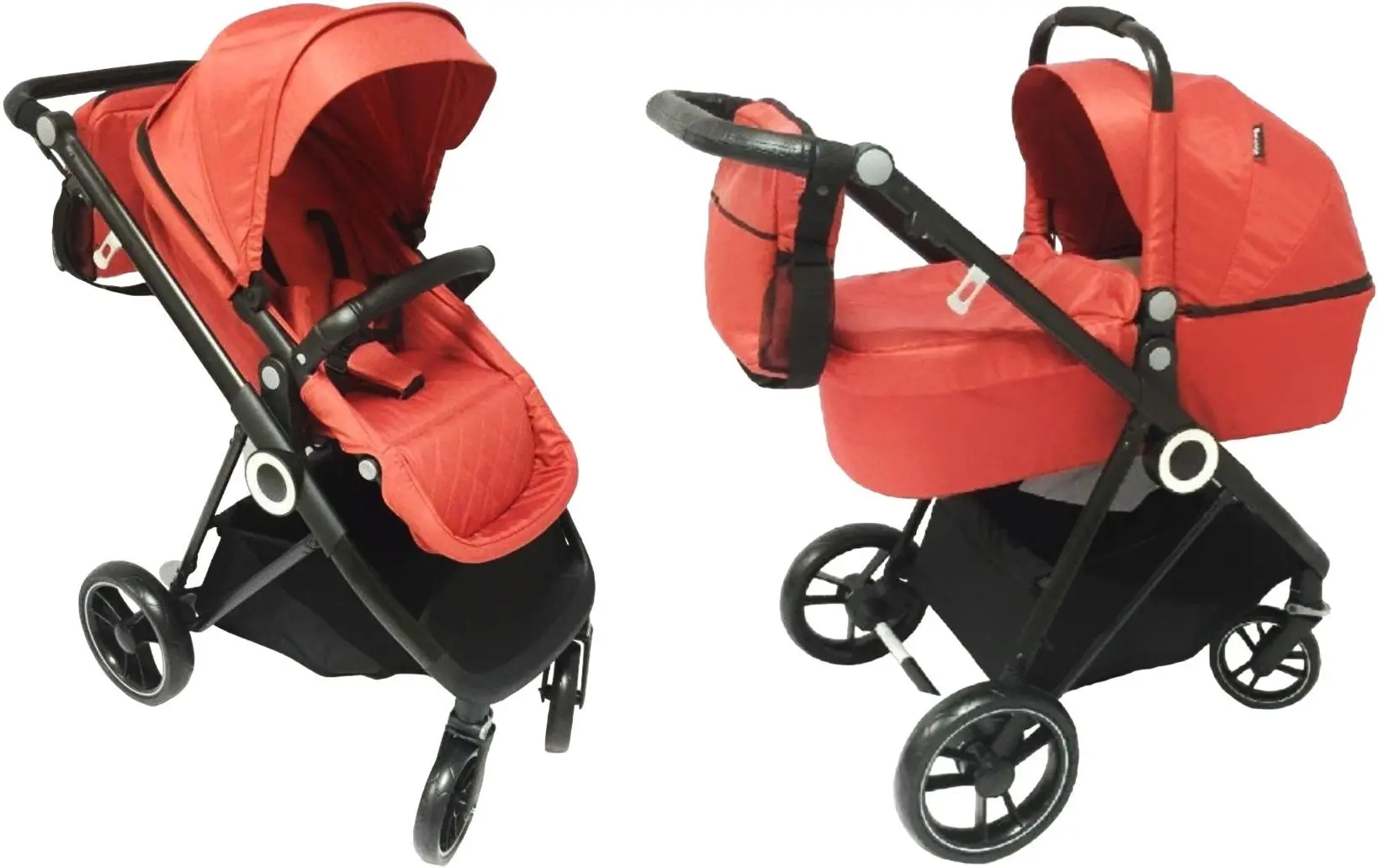 Коляска модульная 2в1 Riki Baby Melange (Red)