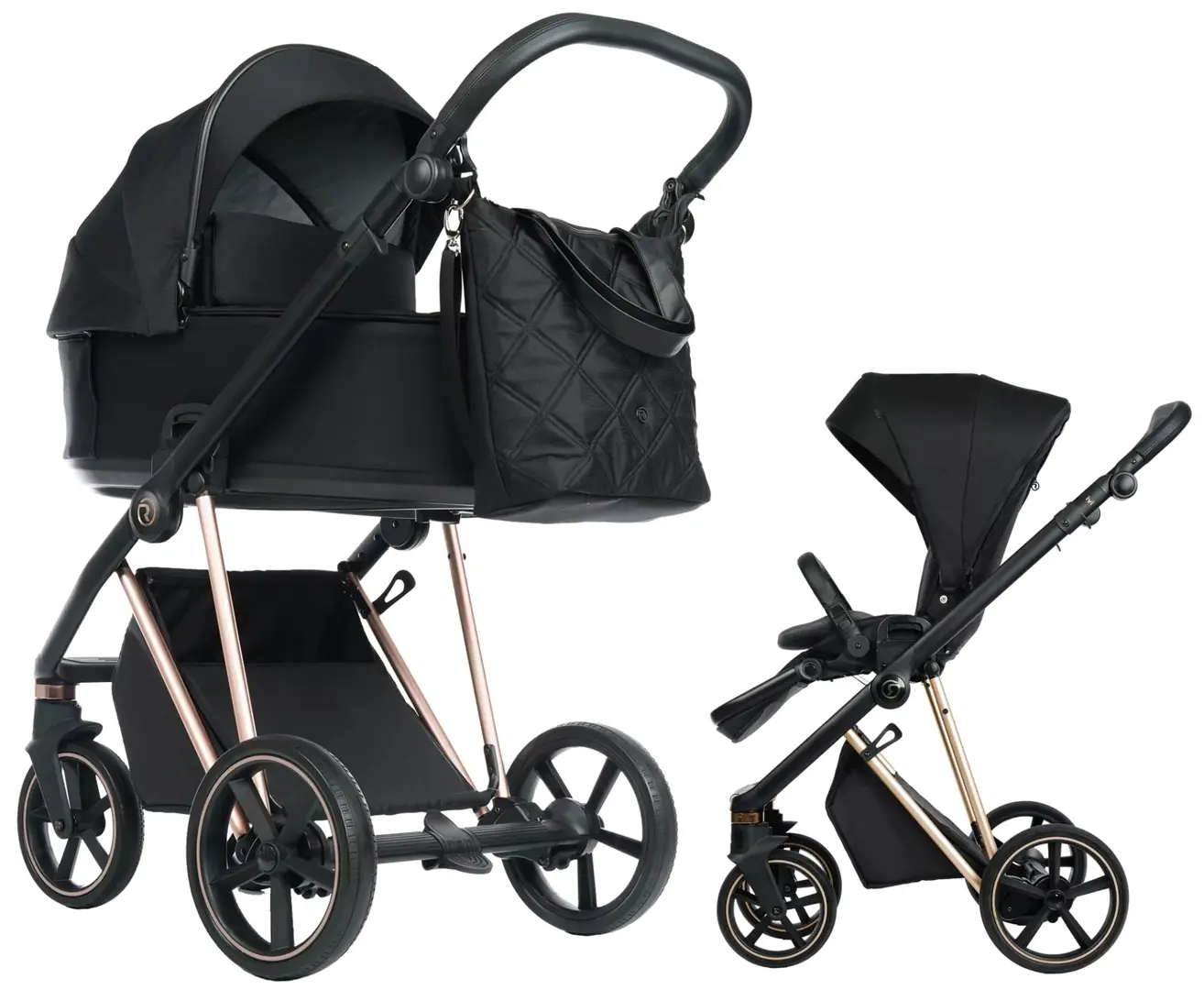 Carucior modular 2in1 Roan Ivi 2.0 (Raven/Rose Gold) - 5
