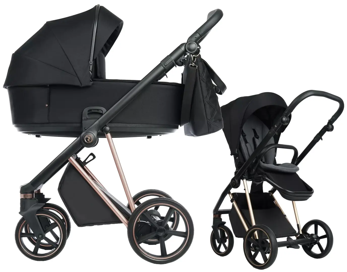 Carucior modular 2in1 Roan Ivi 2.0 (Raven/Rose Gold) - 6