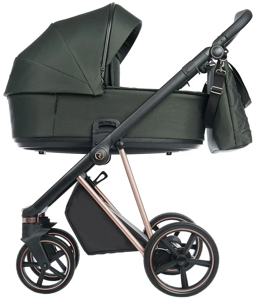 Коляска модульная 2в1 Roan IVI (Black Forest/Gold)