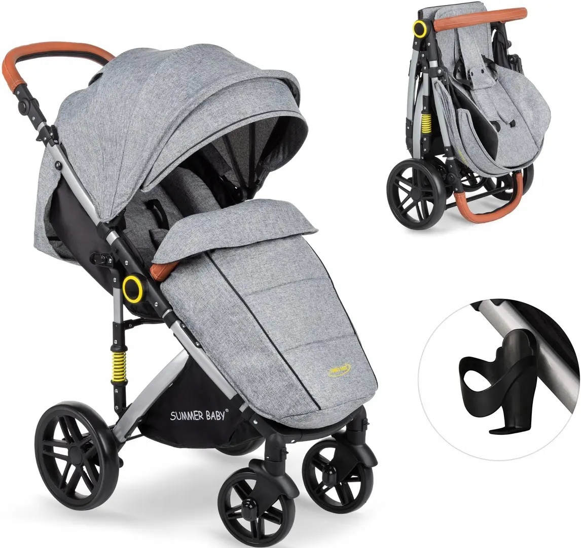 Коляска прогулочная Summer Baby Semper (Grey/Silver) - 3