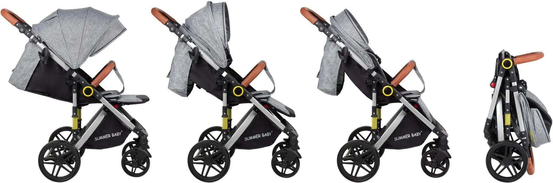 Коляска прогулочная Summer Baby Semper (Grey/Silver) - 6