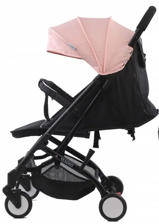 Коляска прогулочная Tesoro A8 (Oxford Black/Lotus Pink) - 2