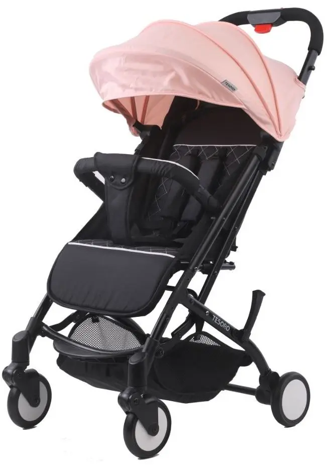 Коляска прогулочная Tesoro A8 (Oxford Black/Lotus Pink)