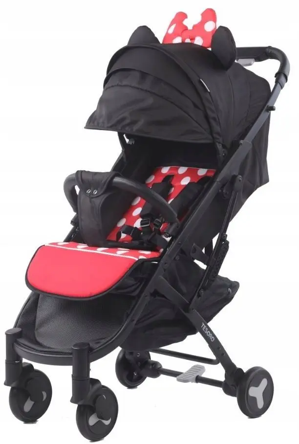 Carucior de plimbare Tesoro S600 (Minni Black/Red)