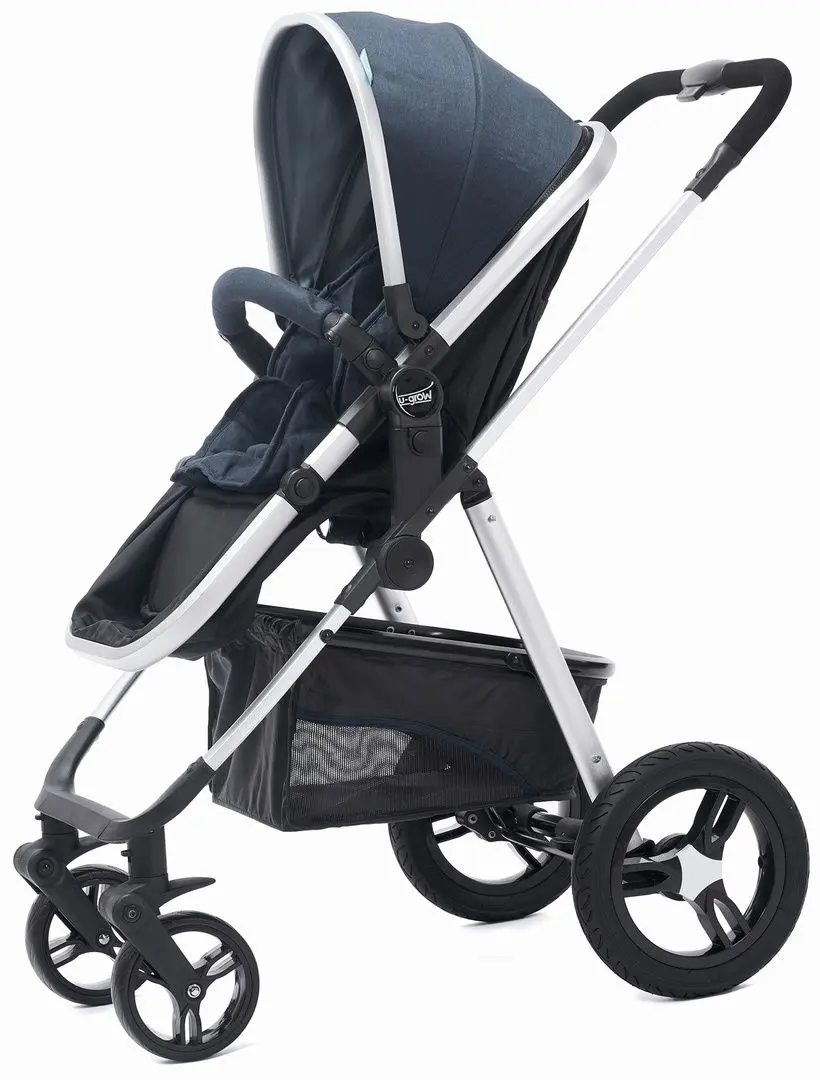 Коляска модульная 2в1 U-Grow Baby Joy (Blue/Black) - 2