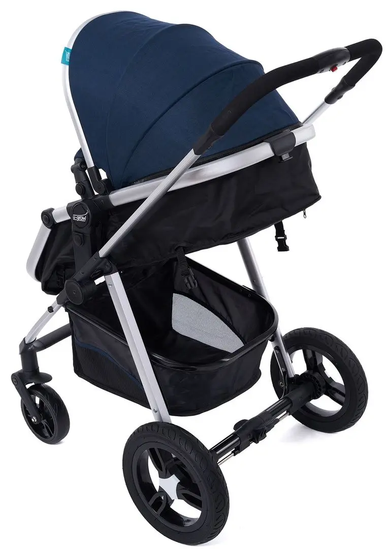 Коляска модульная 2в1 U-Grow Baby Joy (Blue/Black) - 4