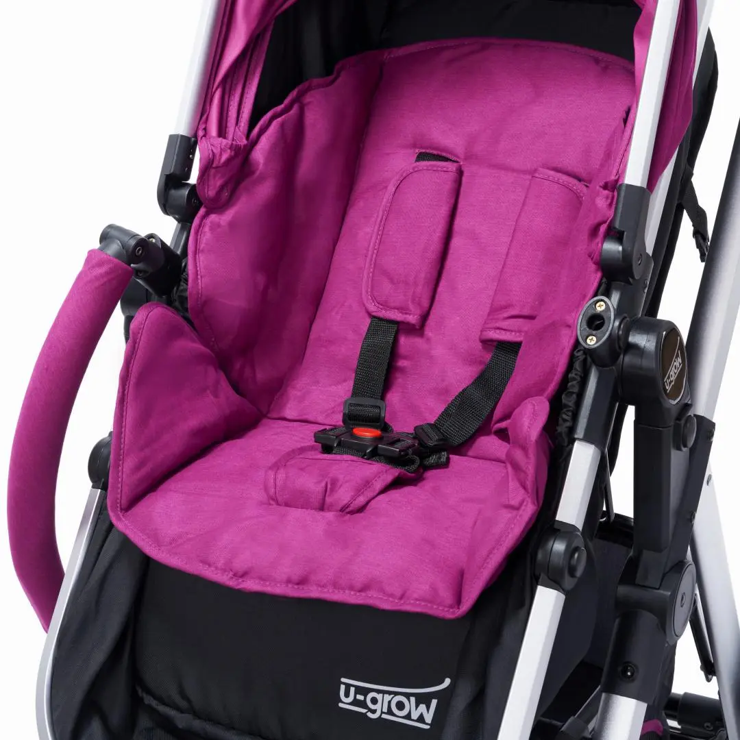 Коляска модульная 2в1 U-Grow Baby Joy (Purple/Black) - 7