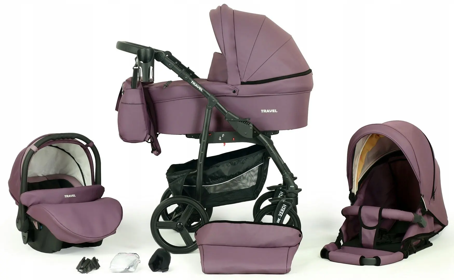 Carucior modular 3in1 Verdi Travel 09 (Lilac)