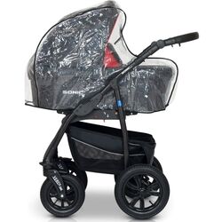 Коляска модульная 3в1 Verdi Sonic Plus 01 (Black/Red) Thumb