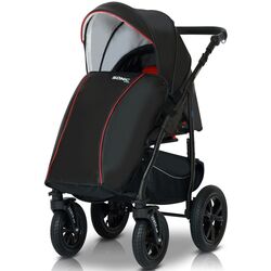 Коляска модульная 3в1 Verdi Sonic Plus 01 (Black/Red) Thumb