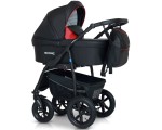 Коляска модульная 3в1 Verdi Sonic Plus 01 (Black/Red)