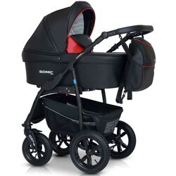 Коляска модульная 3в1 Verdi Sonic Plus 01 (Black/Red)