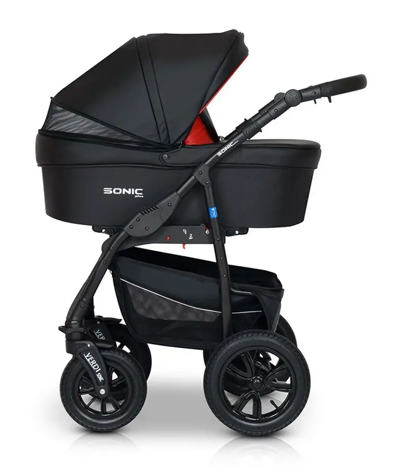 Carucior modular 3in1 Verdi Sonic Plus 02 (Black/Purple)