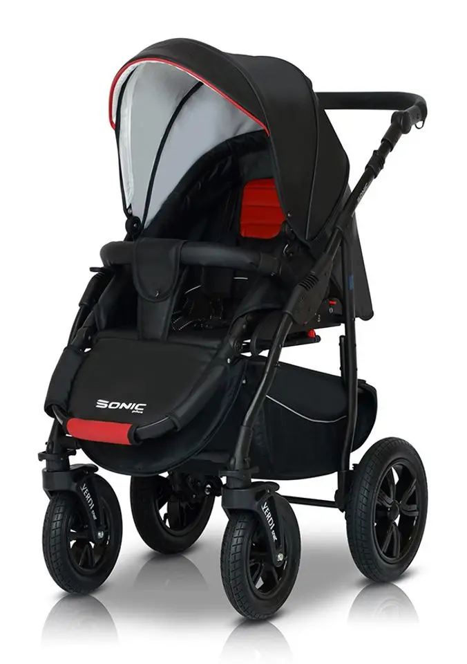 Carucior modular 3in1 Verdi Sonic Plus 02 (Black/Purple)