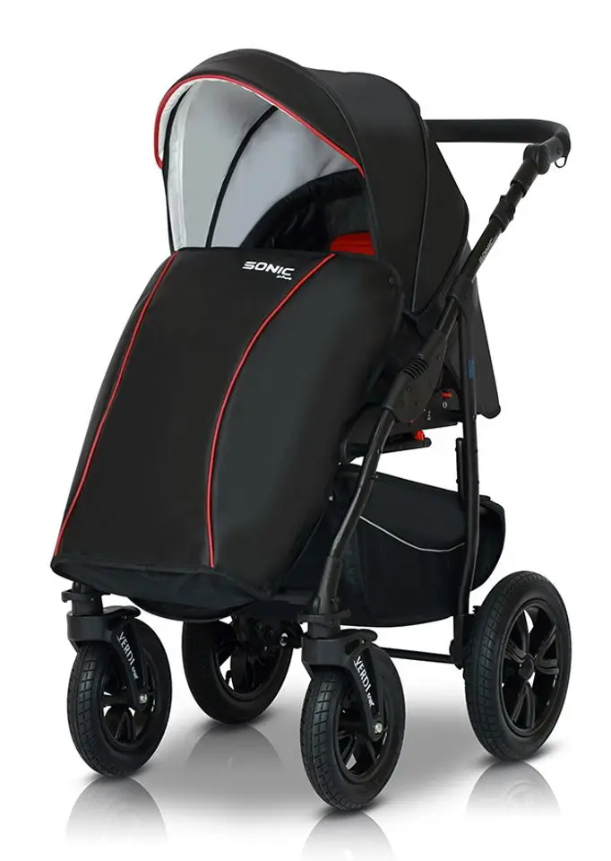 Carucior modular 3in1 Verdi Sonic Plus 02 (Black/Purple)