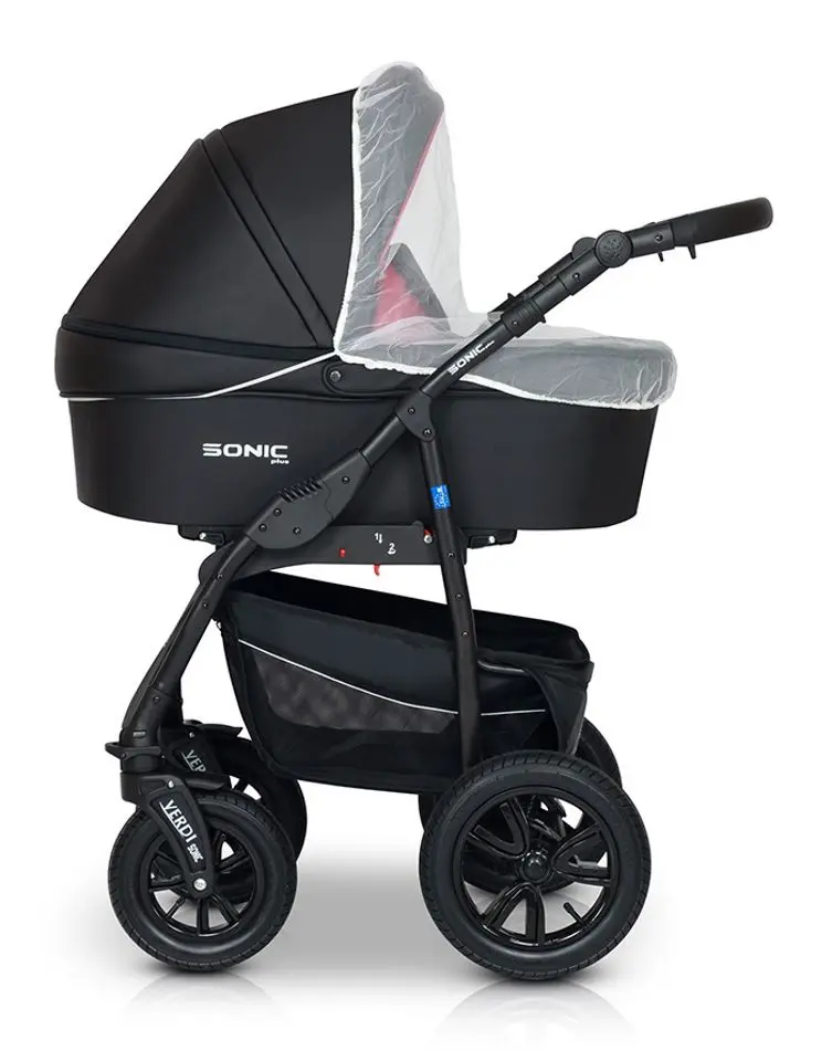 Carucior modular 3in1 Verdi Sonic Plus 02 (Black/Purple)