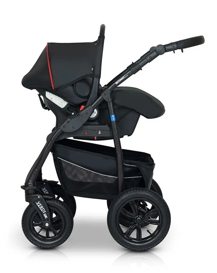 Carucior modular 3in1 Verdi Sonic Plus 02 (Black/Purple)