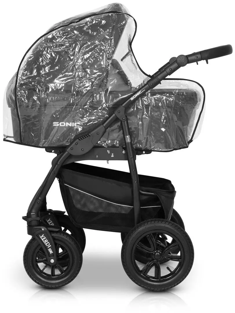 Carucior modular 3in1 Verdi Sonic Plus 04 (Gray/Black)