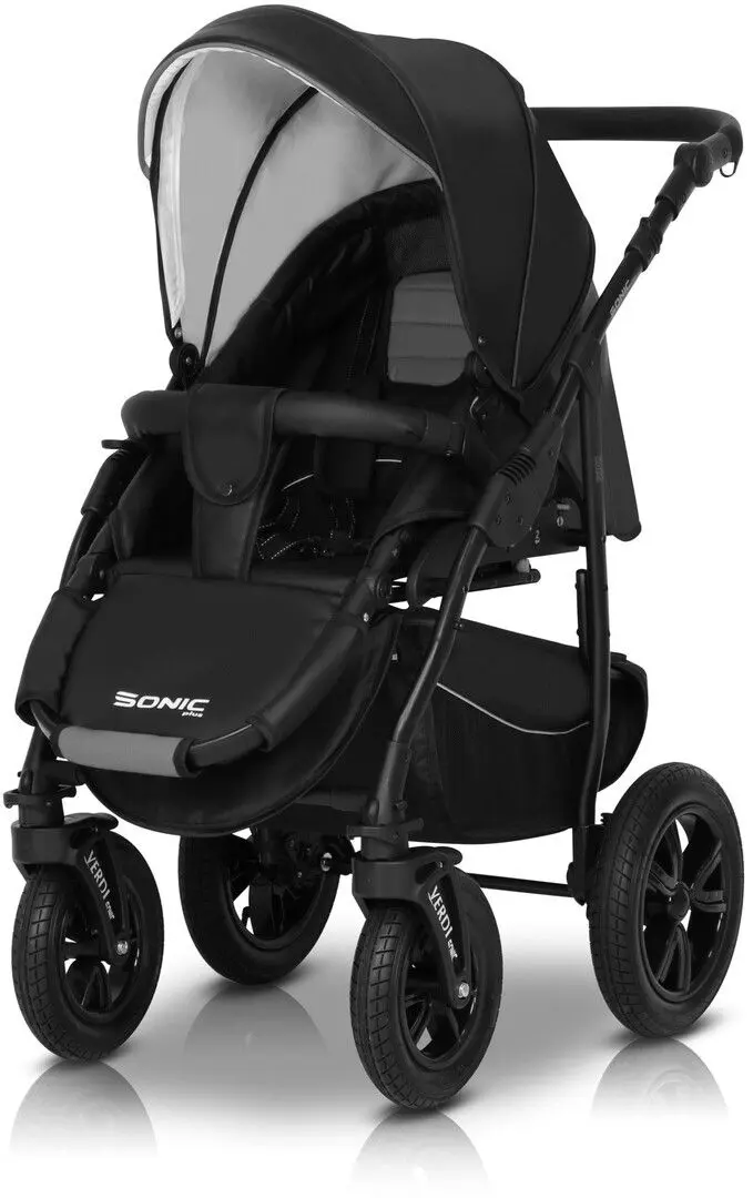 Carucior modular 3in1 Verdi Sonic Plus 04 (Gray/Black)