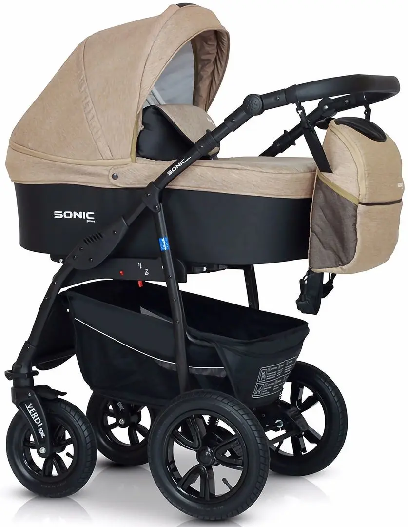 Коляска модульная 3в1 Verdi Sonic Plus 05 (Beige/Black)